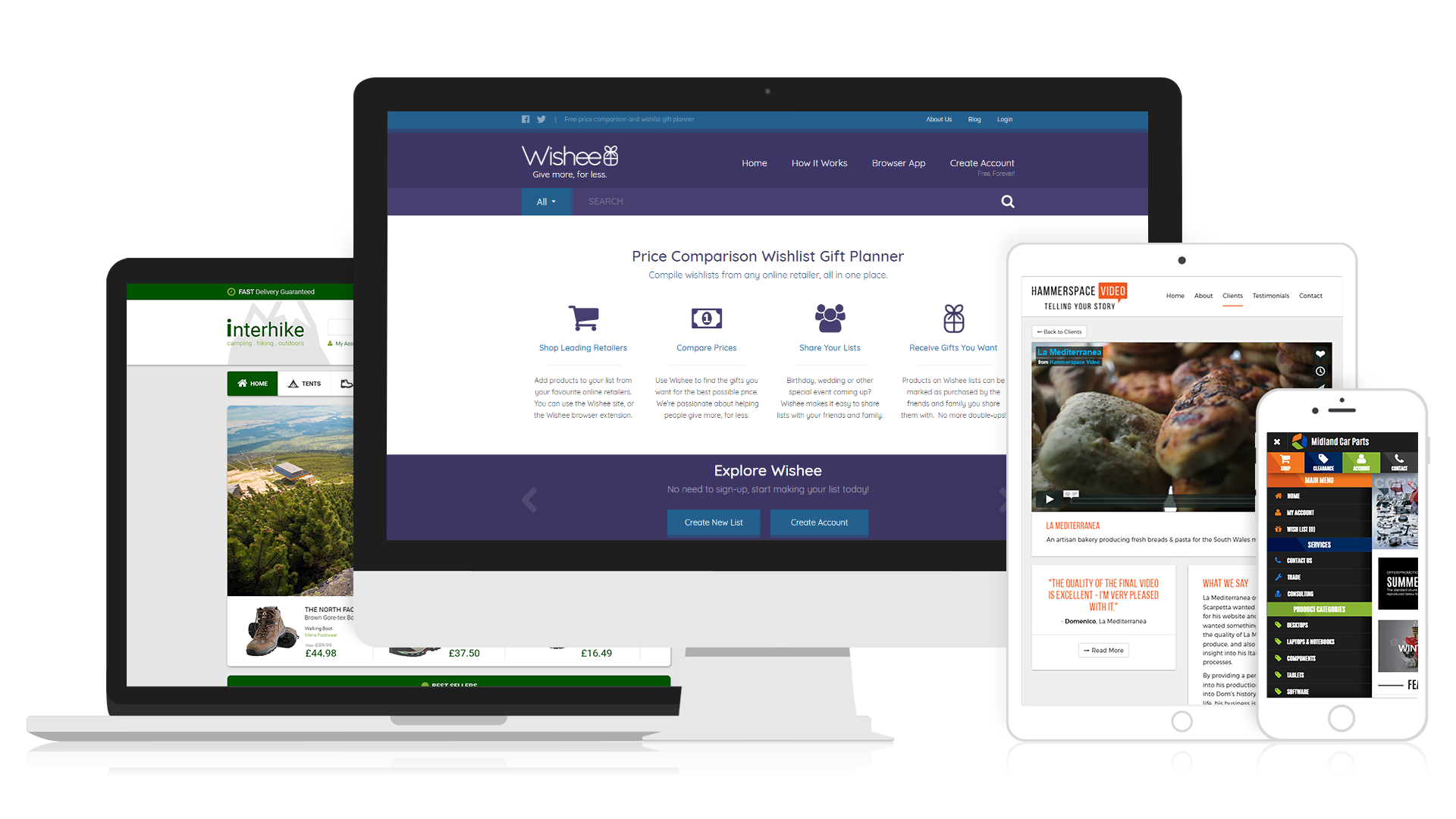 JCJDesigns Wishee Web Design Inspiration